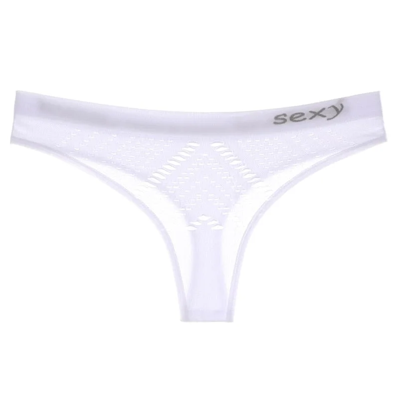 Sexy Hollow Out Low Rise Panties Women G String Comfort Seamless Briefs Lingerie Breathable Fitness Intimates Underwear lenceria