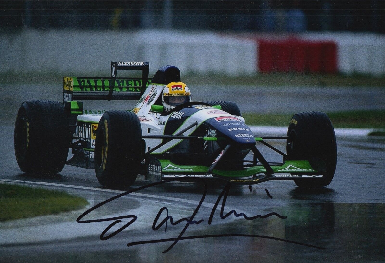 Pierluigi Martini Hand Signed Formula 1 12x8 Photo Poster painting F1 9.