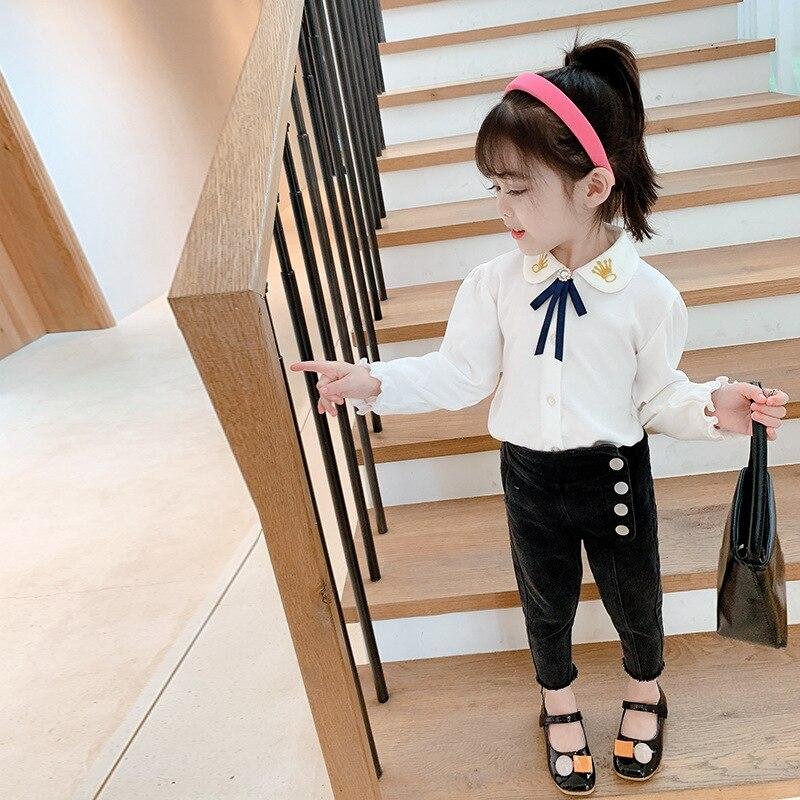 2-7T Jeans For Girls Toddler Kid Baby Spring Clothes High Waist Stretch Denim Pants Elegant Sweet Fashion Trousers Streetwear