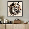 Diamond Painting -DIY Round Drill Stone Art Tiger(40x40cm)