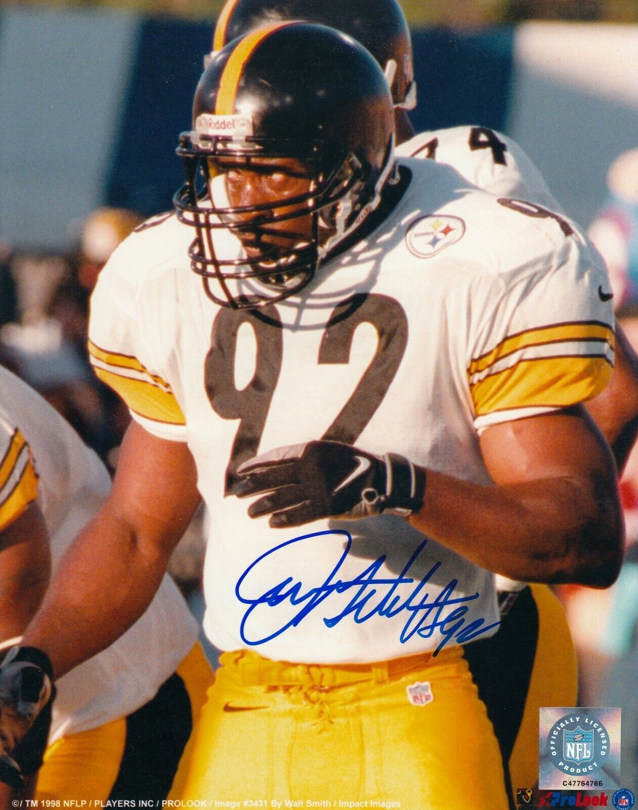 Jason Gildon #0 8x10 Signed Photo Poster painting w/ COA Pittsburgh Steelers 031719