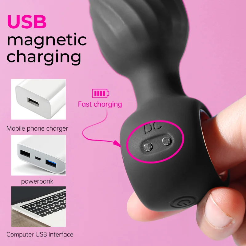 Vibrating Swing Anal Plug Prostate Vestibular Vibrator