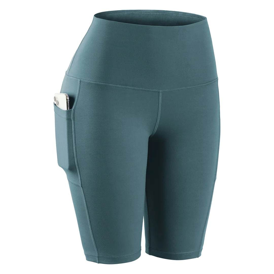 CHRLEISURE Women High Waist Gym Short Sport Leggings Phone Pockets Jogging Running Trainning Stretchy Fitness Gym Leggings