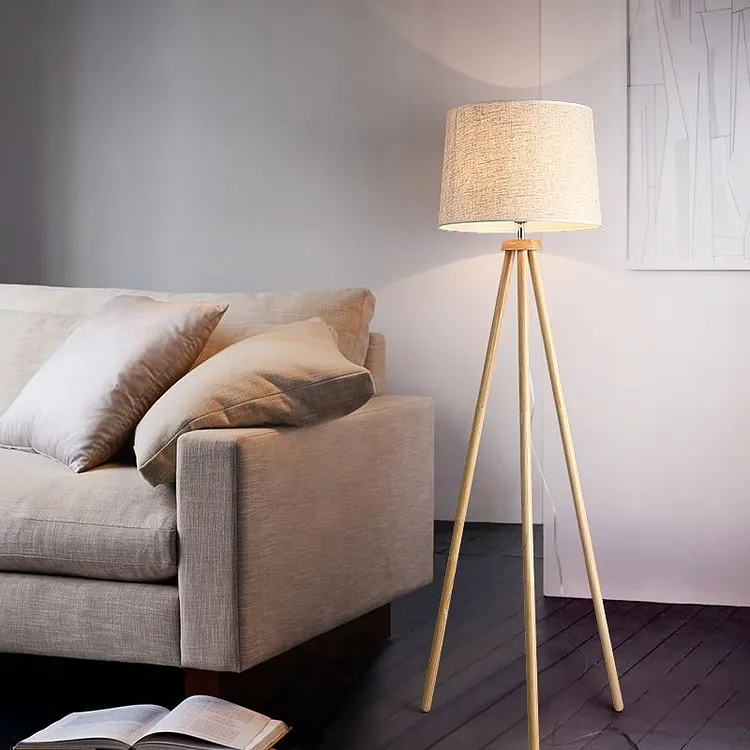 Muto Basic Floor Lamp, Wood, 2 Colors, 150CM Long