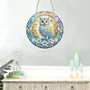 DIY Crystal Diamond Painting Double Sided Effect  Owl Pendant Home Garden Hanging Kit