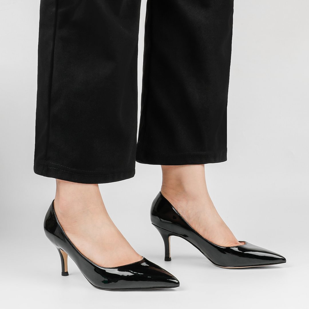 2.36" Kitten Heels Pumps Comfortable Women Daily Shoes-MERUMOTE