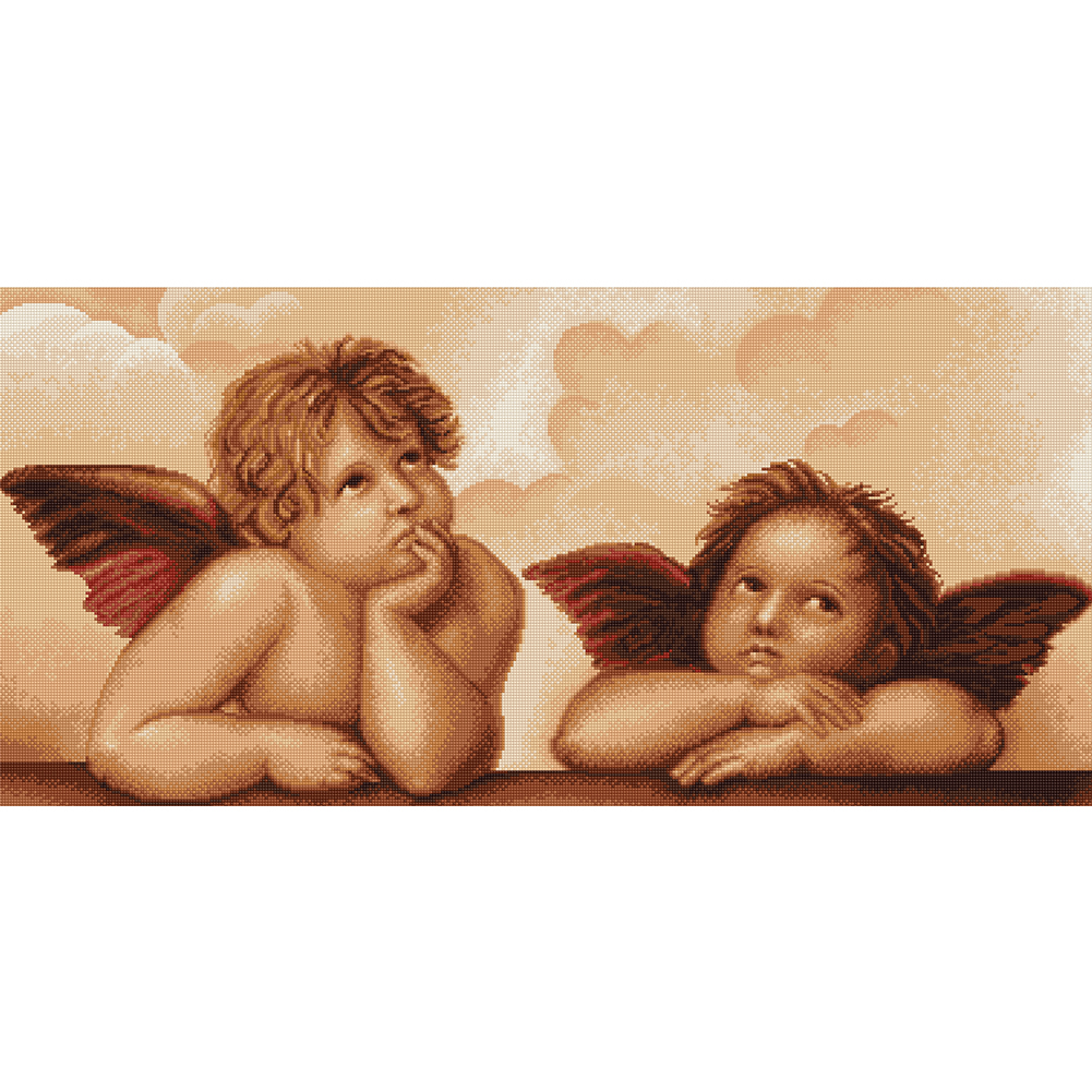 

Beauty Angel - 11CT Stamped Cross Stitch - 30*55CM, 501 Original