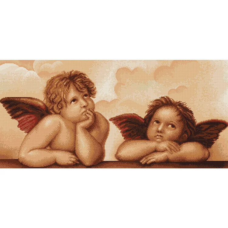 DIY - Beauty Angel 11CT Stamped Cross Stitch 30*55CM