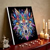 Framed Diamond Painting - Special Shaped - Wolf (25x25cm)