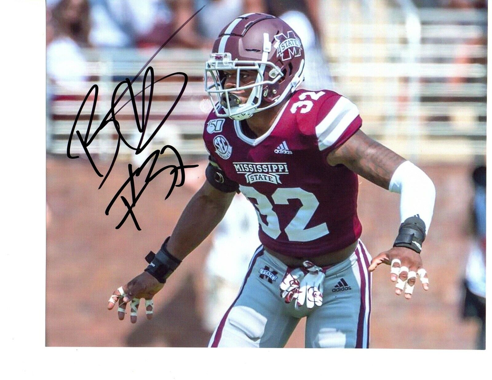 Brian Cole Mississippi State Bulldogs signed autographed 8x10 football Photo Poster painting K