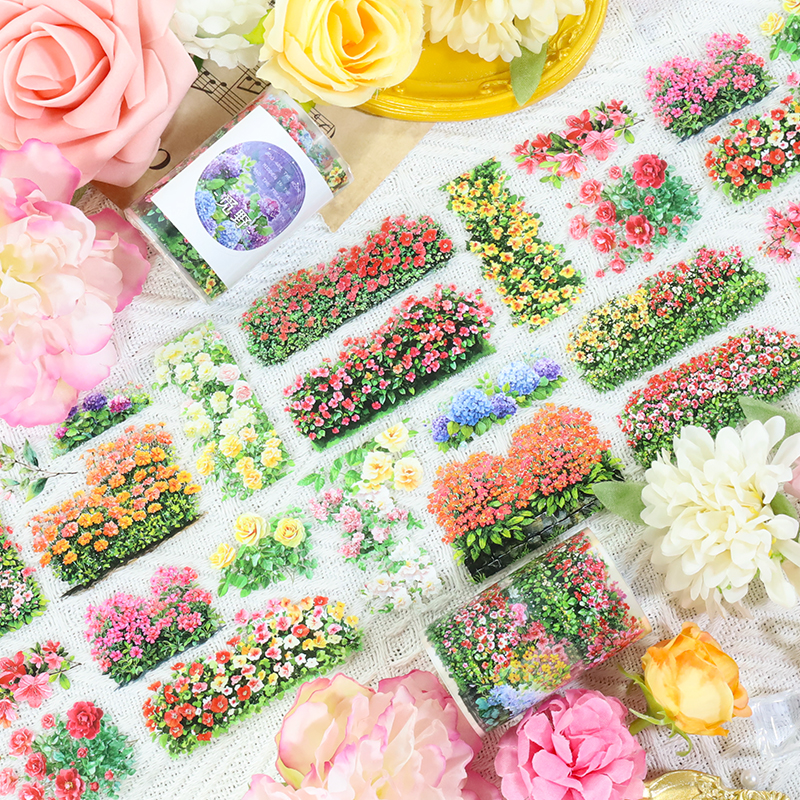 PET 테이프 - 60mm*200cm 빈티지 시킹 와일더니스 플라워