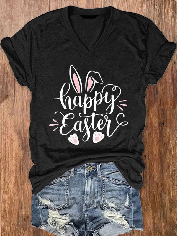 Women's Easter V-Neck T-Shirt