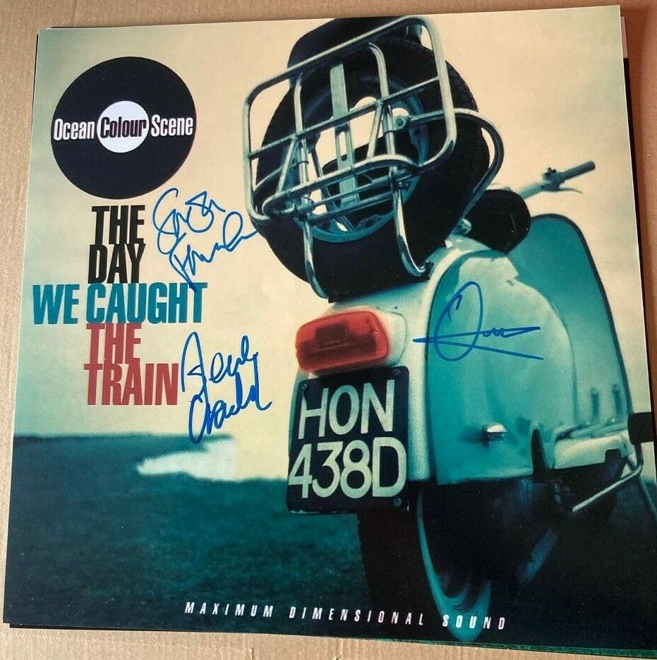 Ocean Colour Scene **HAND SIGNED** 12x12 Photo Poster painting ~ The Day We Caught The Train