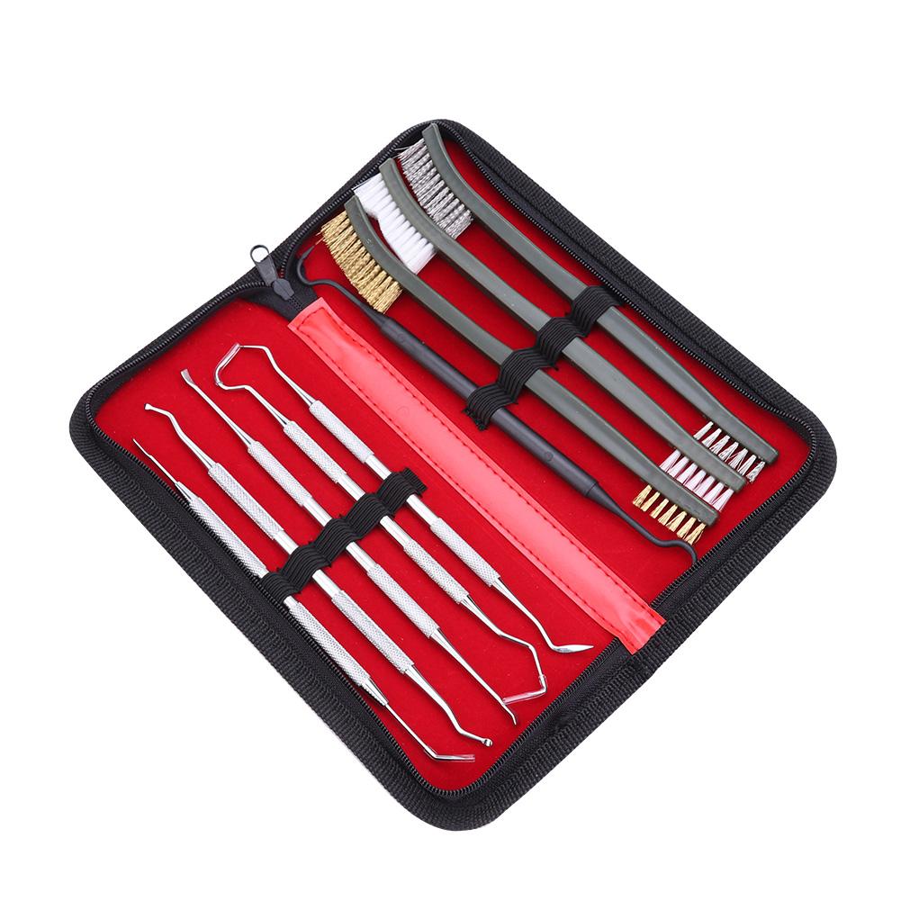 

9pcs/set Cleaning Kit 3 Brushes+5 End Picks+Plastic Pick Hunting Clean Tool, 501 Original
