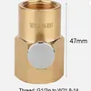 CO2 Refill Adapter G1/2 To W21.8-14 Soda Cylinder Adapter Leakproof for Homebrew
