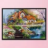 Cross Stitch Kits 11CT Stamped DIY Cabin Full Embroider Needlework(Brand)
