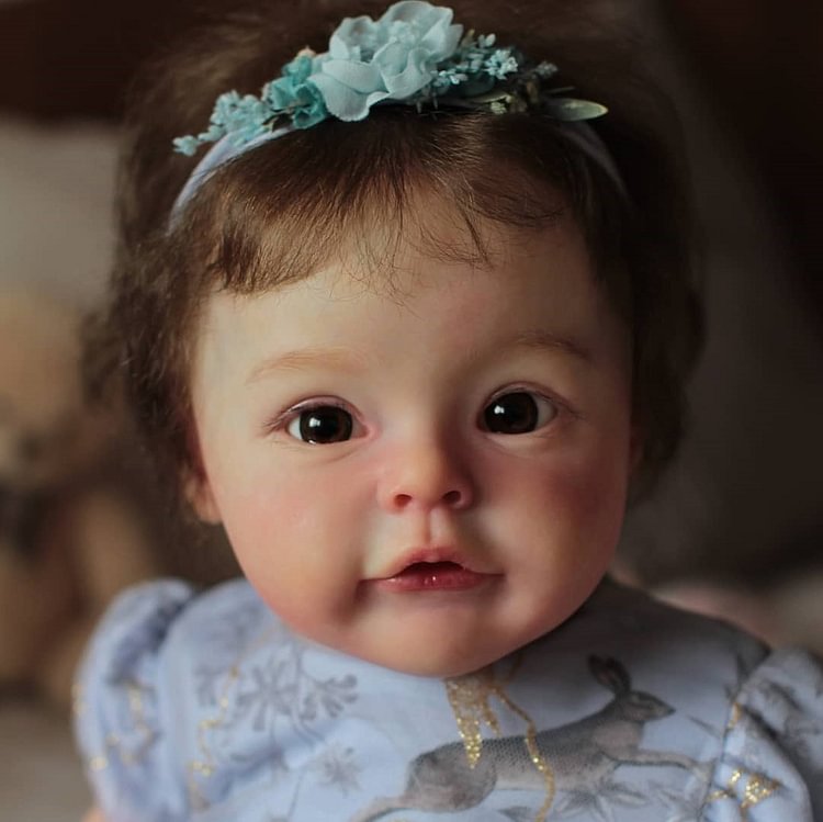  22" Real Lifelike Opened Eyes Silicone Reborn Toddlers Girl Doll Set with Clothes and Bottles - Reborndollsshop®-Reborndollsshop®