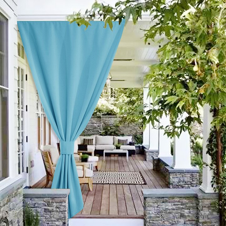 Outdoor Punch-free Paste Type Waterproof Blackout Curtains 1Pcs-ChouChouHome