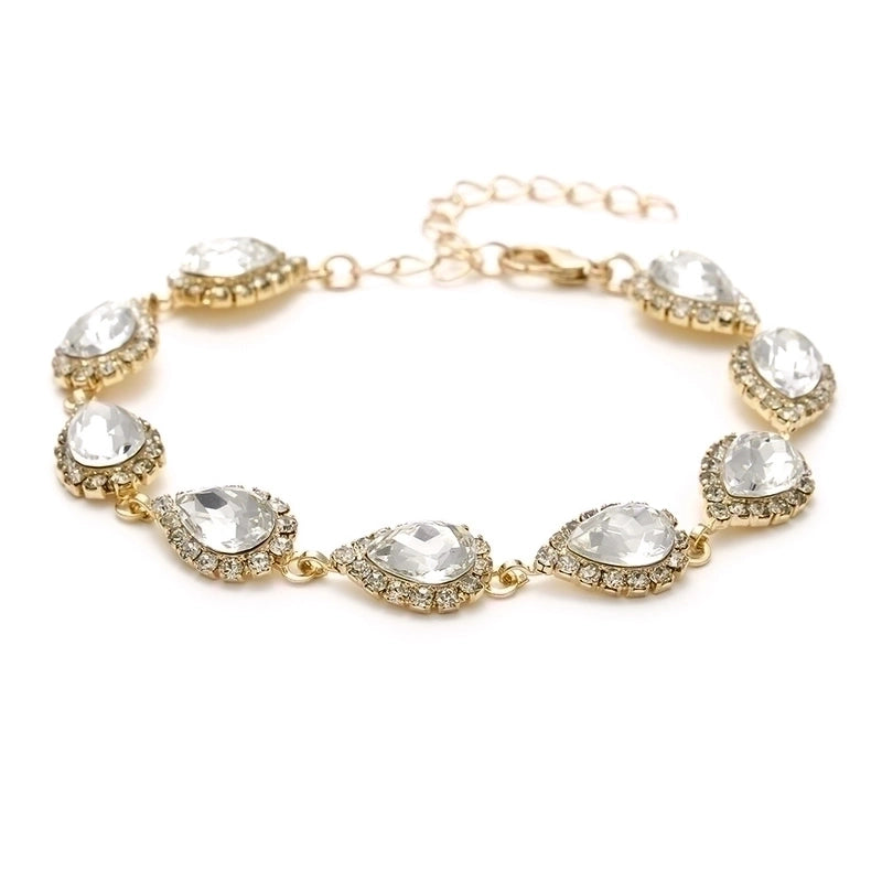 Minimalist Solid Color Artificial Crystal Copper Inlay Zircon Earrings Necklace