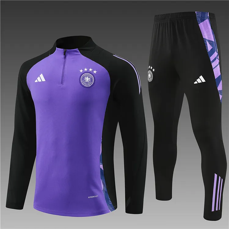 2024-25 Germany purple half-zip training suit