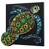 Framed Turtle - DIY Button Art Painting Kit for Creativity DIY Pearl Dot Crafts for Gift Home Wall Decor 30*30CM