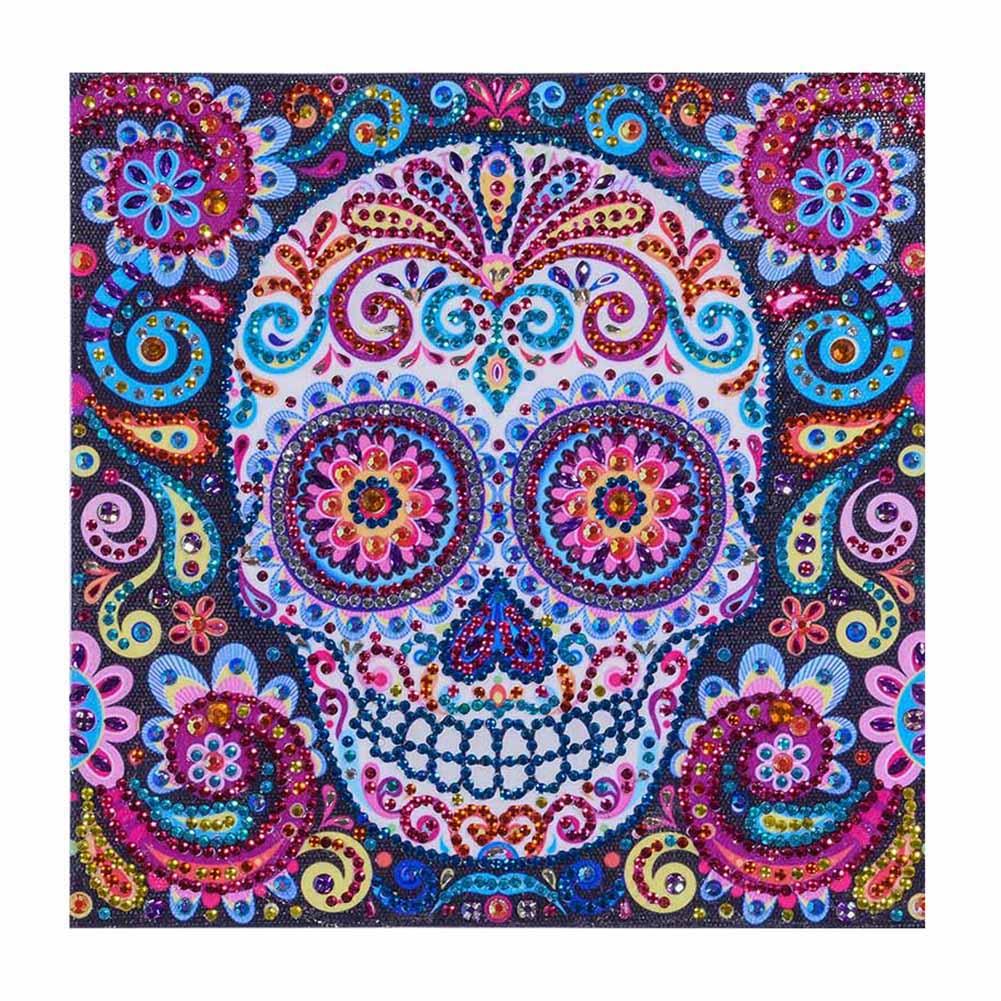 

25*25CM - Special Shaped Diamond Painting - Novelty Skull, 501 Original