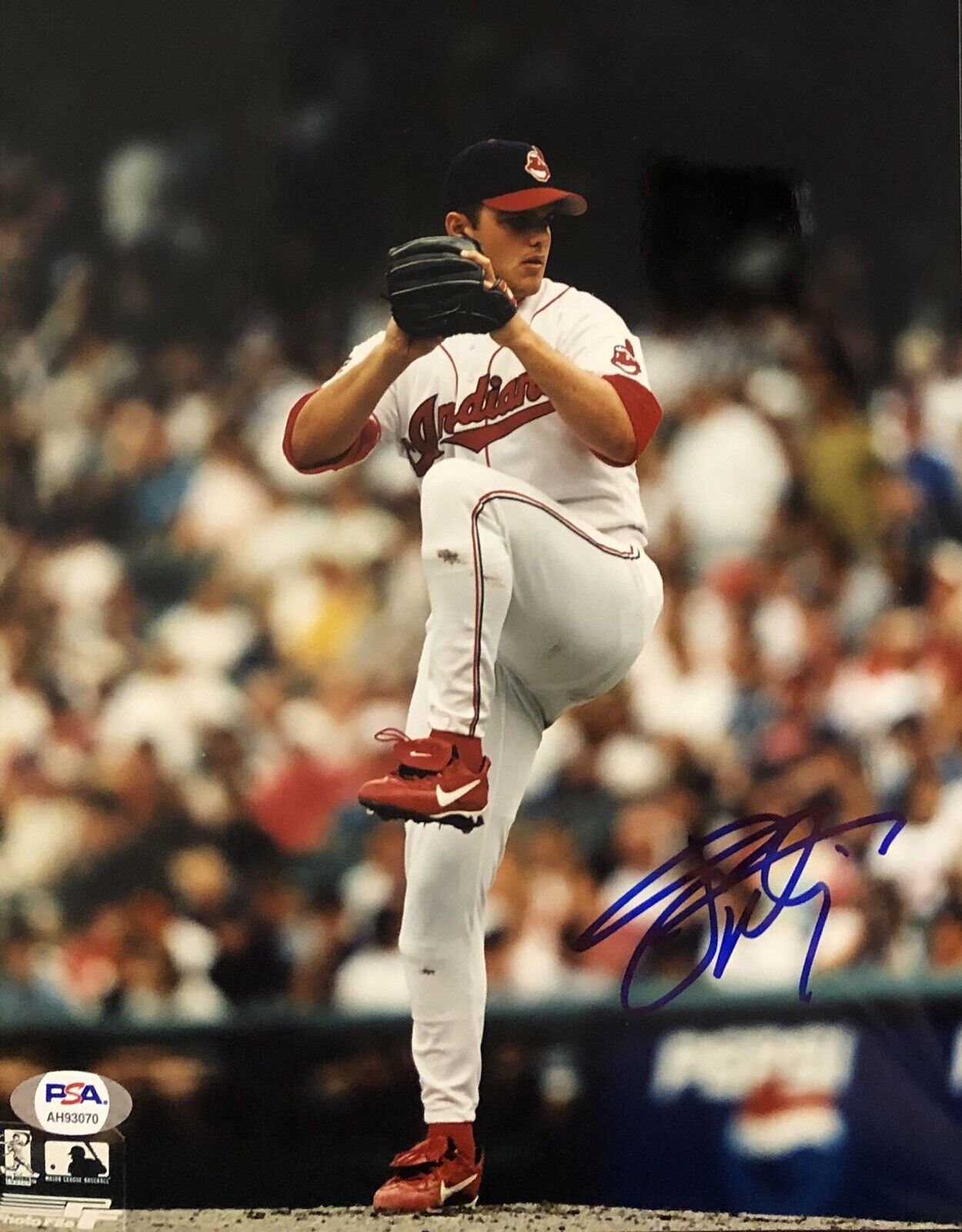 Jaret Wright Signed Autographed Cleveland Indians 8x10 Photo Poster painting Psa/Dna