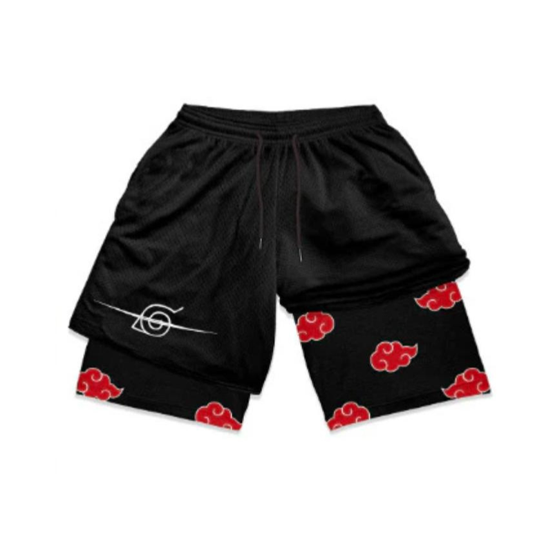 Naruto Akatsuki Printed Men's Fitness Shorts