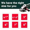 Metabo WEV15-125 HT Lock-On 13.5 Amp 2,800-9,600 rpm Angle Grinder with Electronics and High Torque, 4.5"/5"