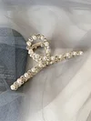 Vintage Rhinestone And Pearl Oversize Hairpin $9.99