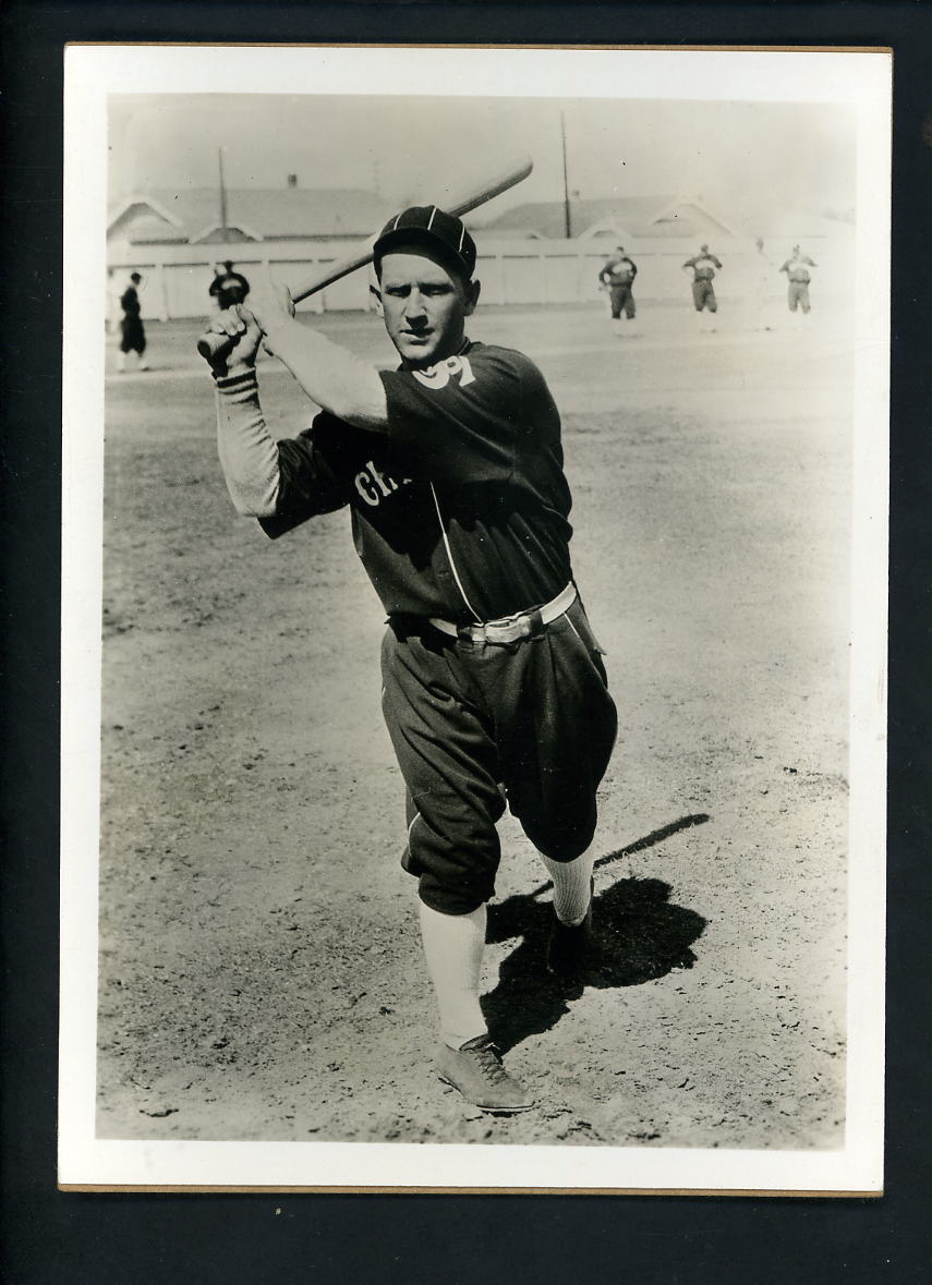 Rip Radcliff batting pose circa 1930's Press Original Photo Poster painting Chicago White Sox