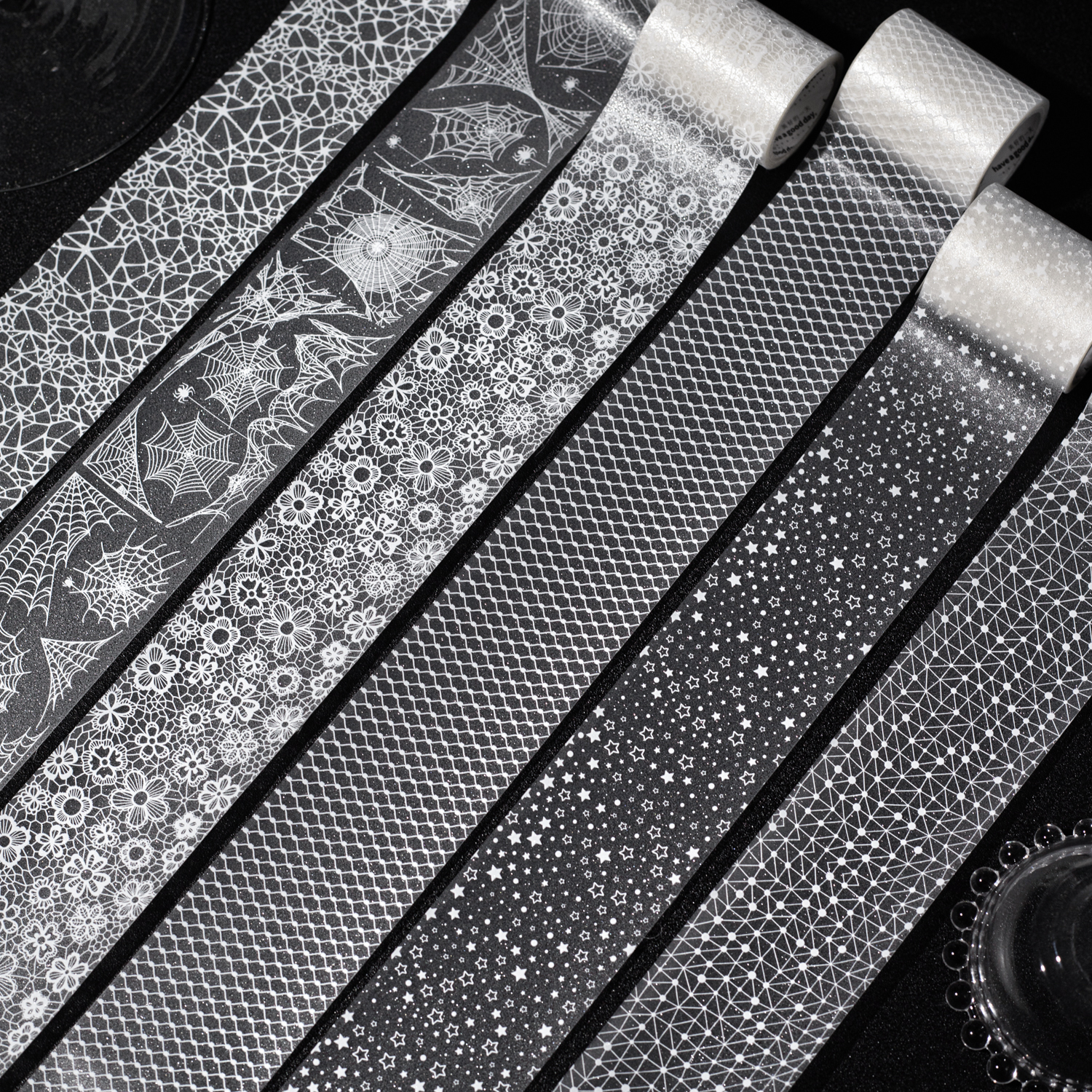 PET 테이프 - 50mm*200cm 드림 위버 스타 샌드 시리즈 빈티지 플라워 라이트