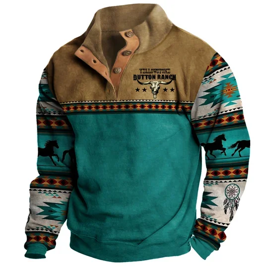 Yellowstone Dutton Ranch Cowboy Men's Hoodie  2d37