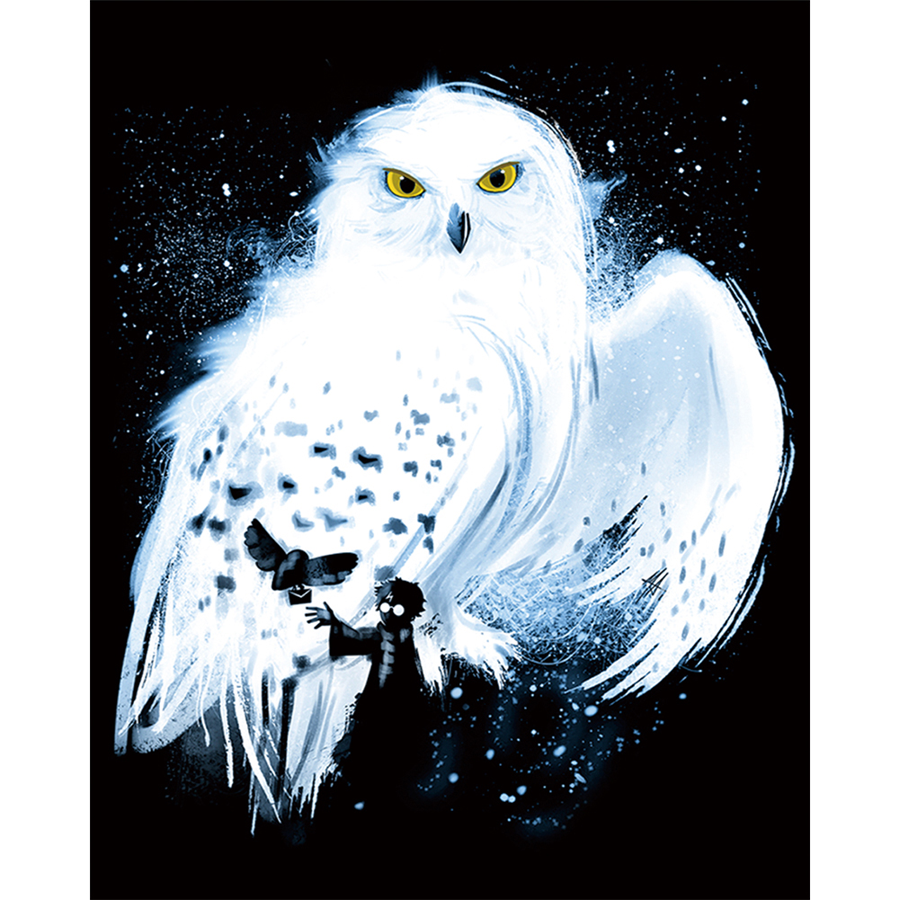 

White Owl - Square Drill Diamond Painting - 40*50CM, 501 Original