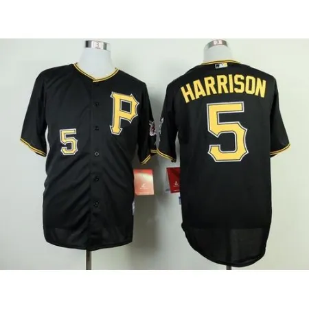 Pirates #5 Josh Harrison Black Cool Base Stitched MLB Jersey