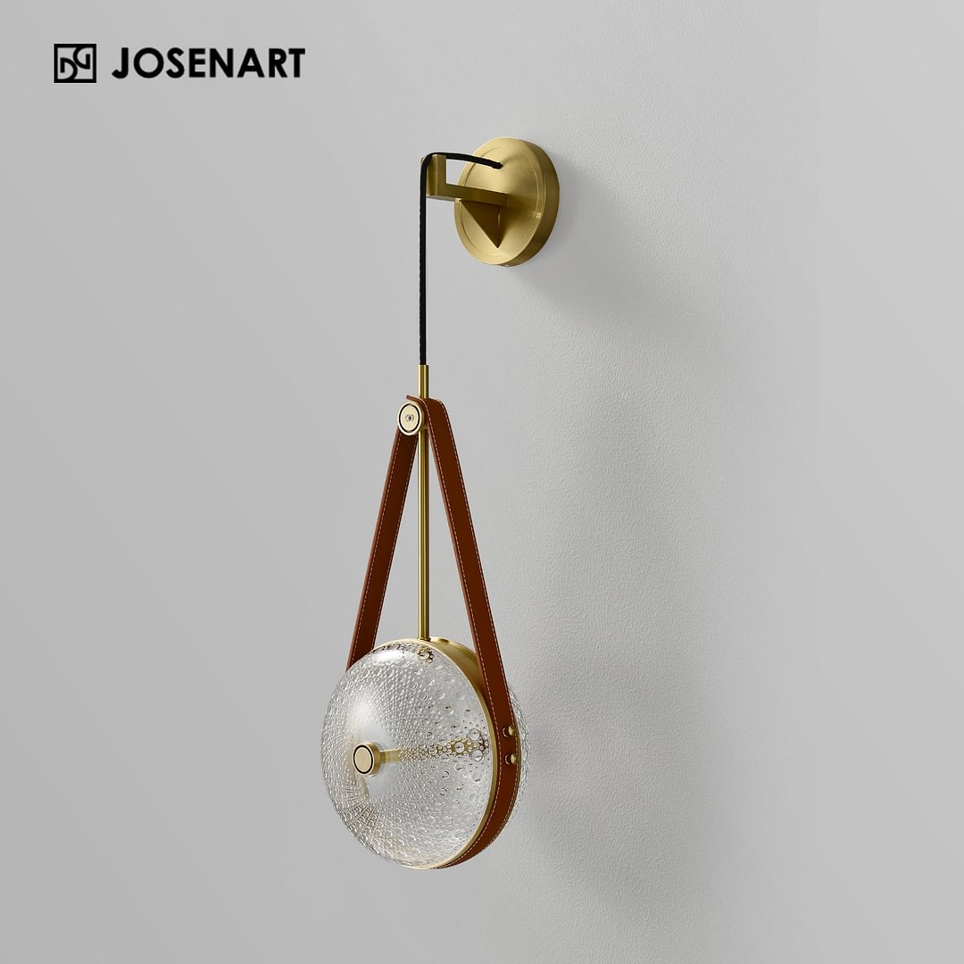Nordic Art Round Glass Sconce
