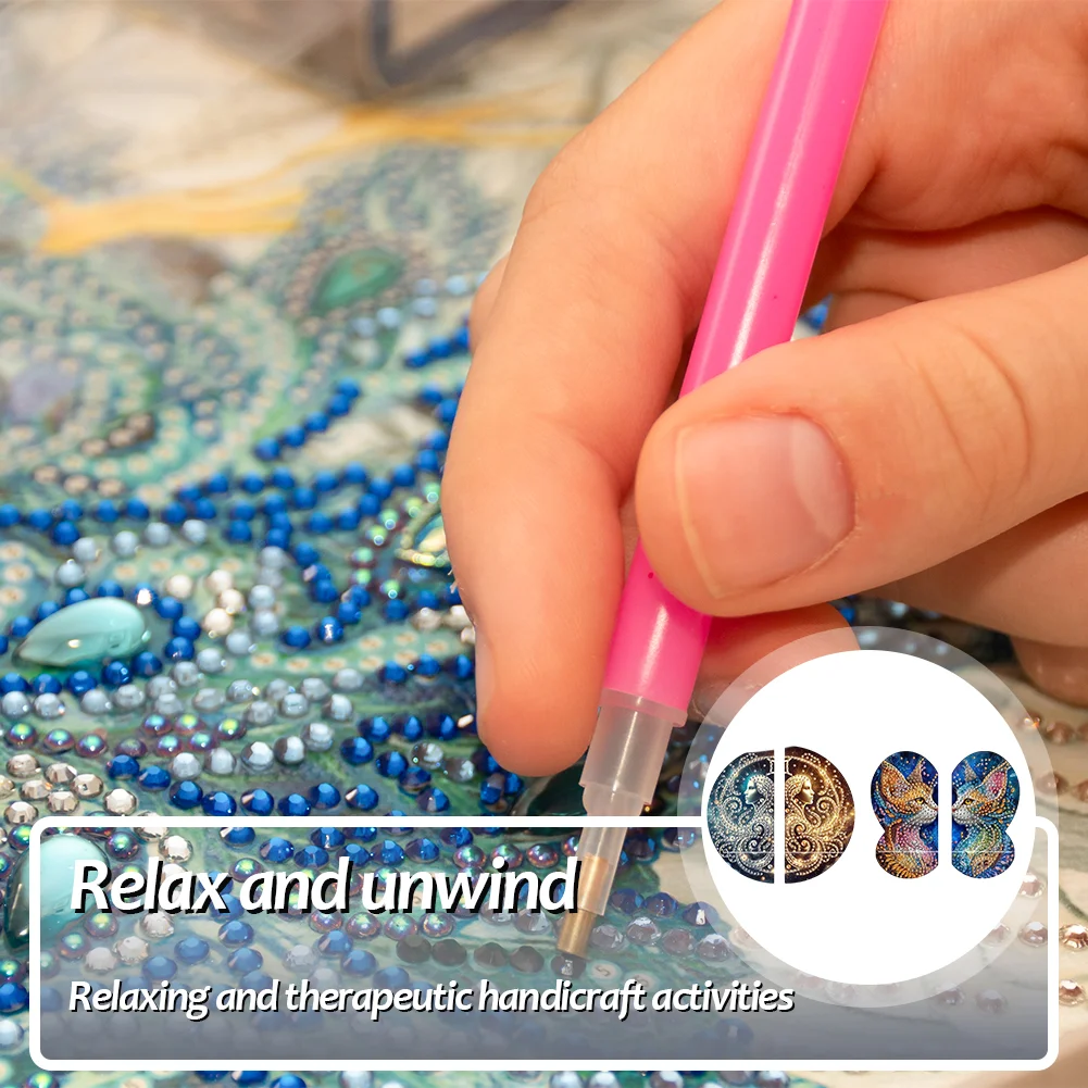 2pcs 2D Flat DIY Diamond Art Pendant DIY Home Decor Hanging Charm (Goddess)