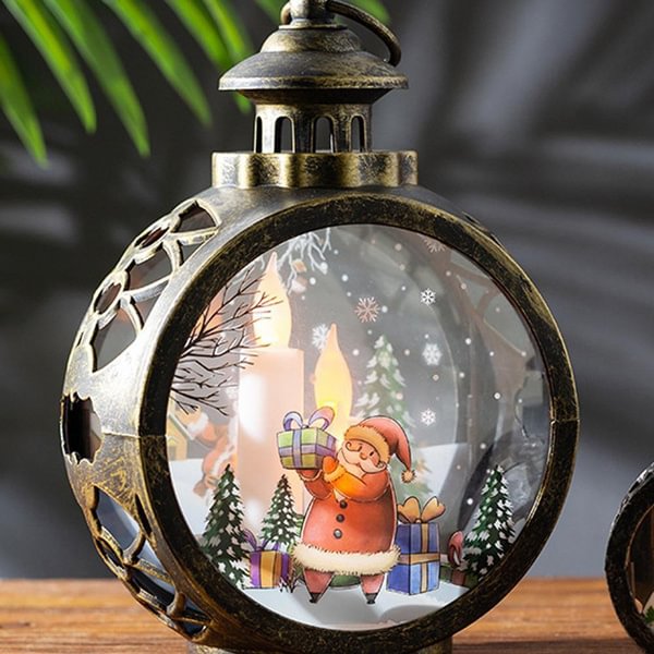 Christmas Led Light Up Lantern Xmas Santa Claus Snowman Table Lamp Ornament Decoration - Shop Trendy Women's Fashion | TeeYours