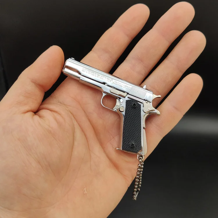 Mini Metal G17 Colt 1911 Desert Eagle Beretta keychain Toy, mini pistol  keychain, desert eagle, Mini Keychain｜Glock17 Alloy  Keychain｜ToyTime｜Miniature Model｜1:3 Gun