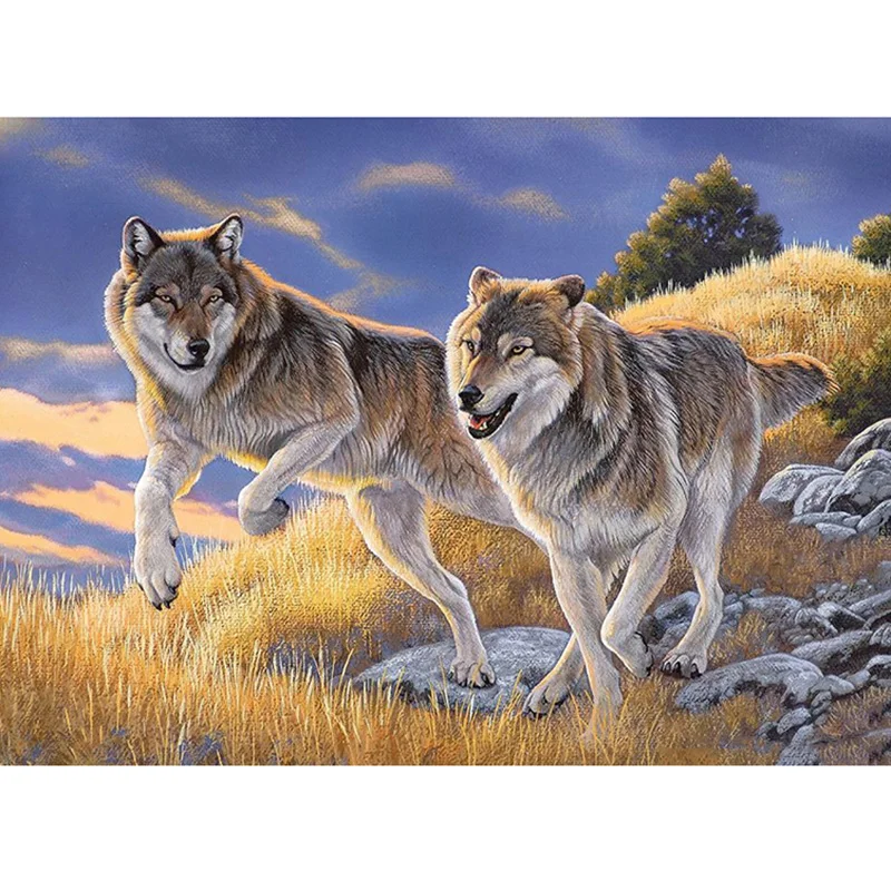 Diamond Painting - Full Round/Square Drill - Wolf(30*40 - 50*60cm)