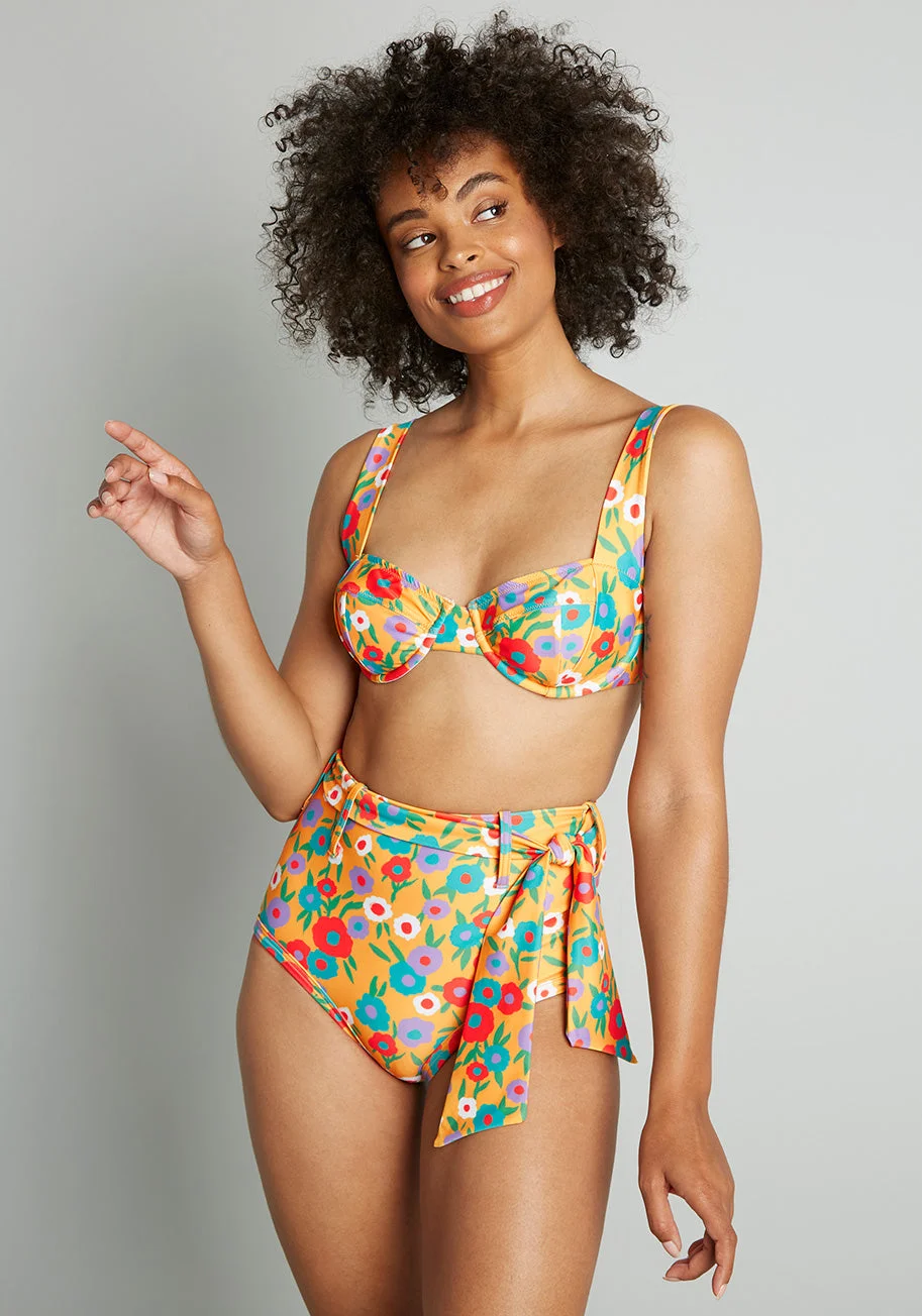 The Greta High-Waisted Bikini Bottom