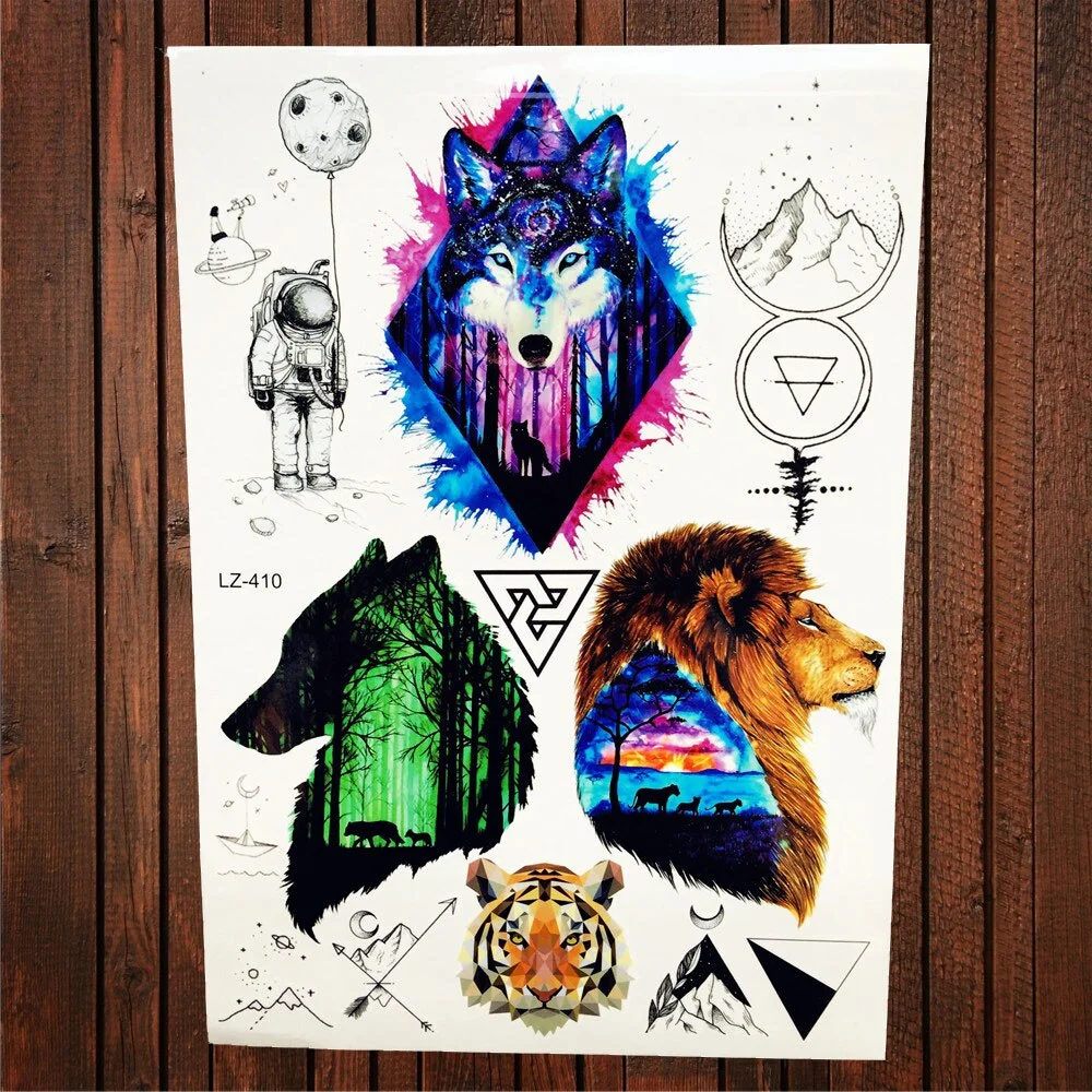 Sdrawing Red Rose Flower Temporary Tattoo Stickers Women Body Art Tattoo Arm Sleeve 21x15CM Large Fake Flash Waterproof Tatoo Henna