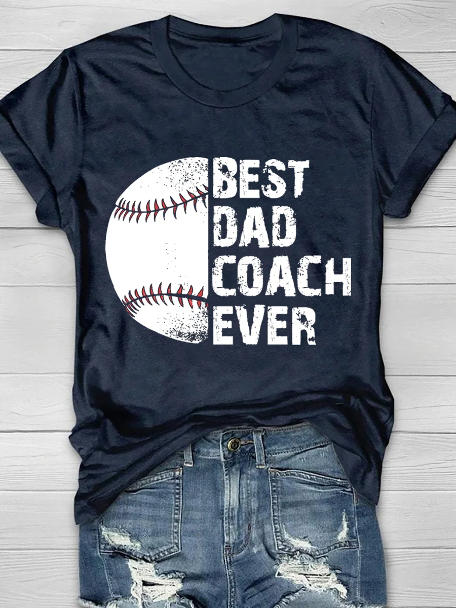 Best Dad Coach Ever Short Sleeve T-Shirt