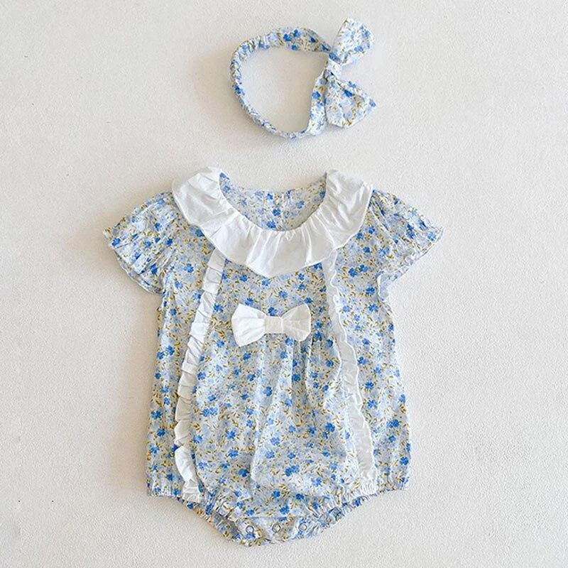New 2021 Summer Infant Baby Jumpsuits Girls Sleeveless Floral Clothes Baby Girls Clothing Baby Cute Rompers