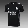 Joyfball 2025/2026 Real Madrid Short sleeve pre-match training Black Jersey+Shorts  1:1 Thai Quality