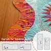 Curves for Squares & Rectangles Ruler -With Instructions