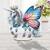 DIY Butterfly Horse Acrylic Diamond Painting Desktop Ornaments