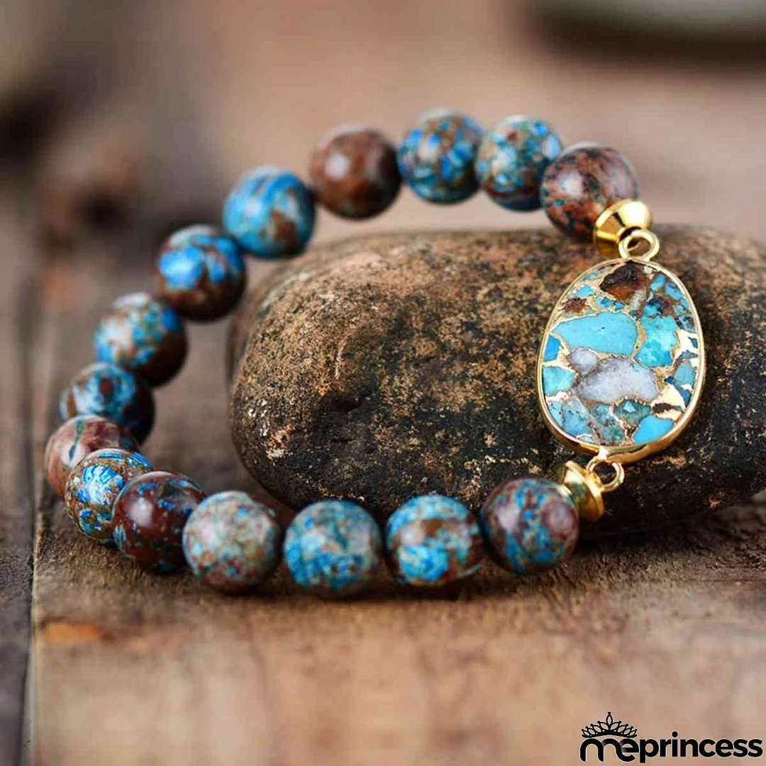 Natural Stone Beaded Bracelet
