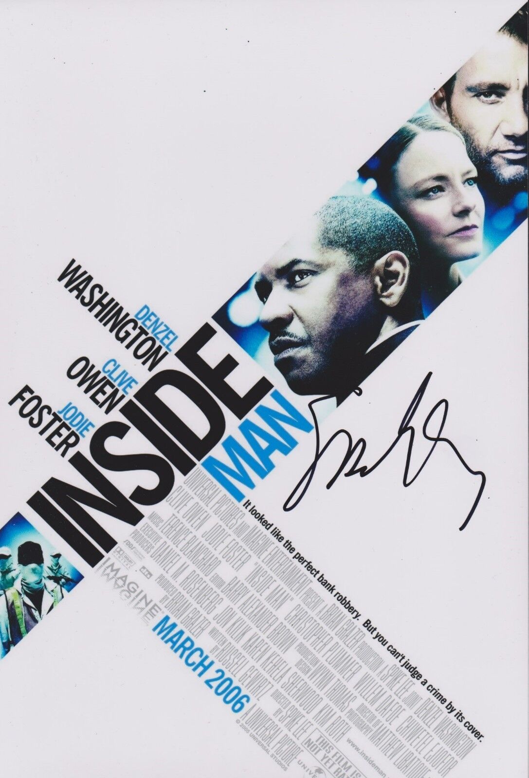 Spike Lee Signed Inside Man 12x8 Photo Poster painting AFTAL