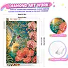 Hummingbird Scripture Diamond Painting Kits for Adults Beginners 30x40cm